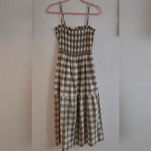 NWT: Checkered Midi Dress